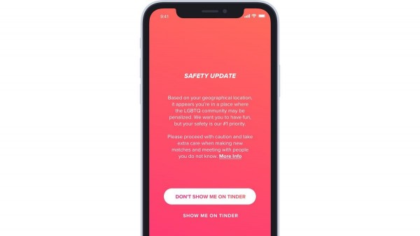 'Traveler Alert' será la nueva iniciativa de Tinder para proteger a los usuarios  del colectivo LGTBI