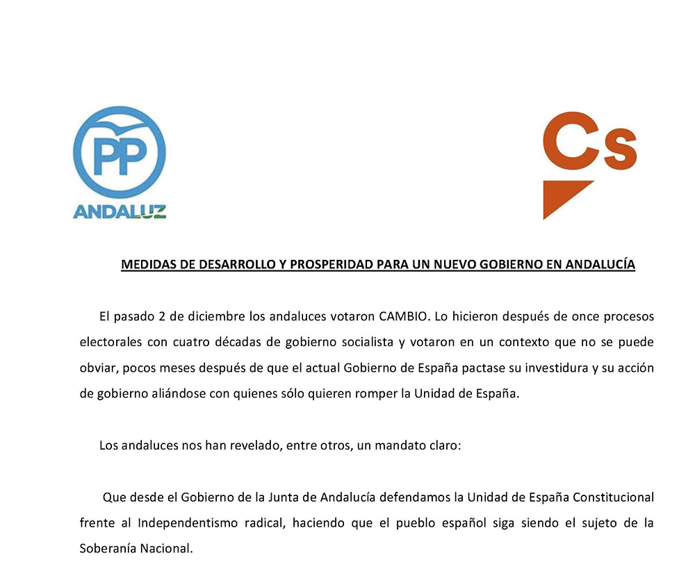 PP y Cs en Andalucía se comprometen a defender los derechos de“ … lesbianas, gais, bisexuales, transexuales, transgénico (¿¿??) e intersexuales…”