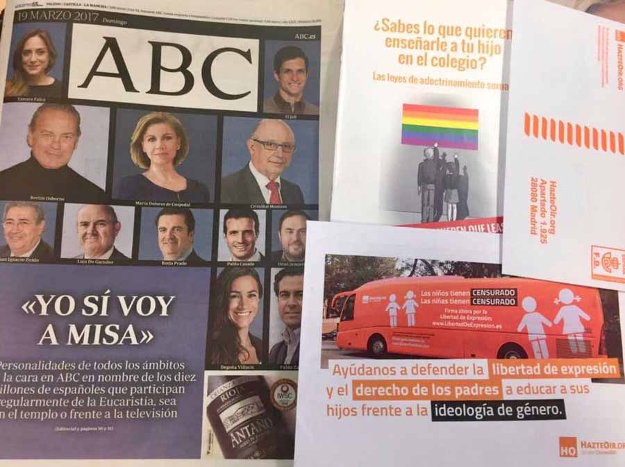 Los diarios ABC y La Voz de Cádiz, cómplices de la difusión del odio de Hazte Oír según la Plataforma Trans