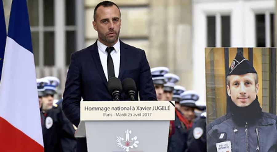 La emotiva "boda póstuma" del policía gay muerto en el atentado terrorista de París