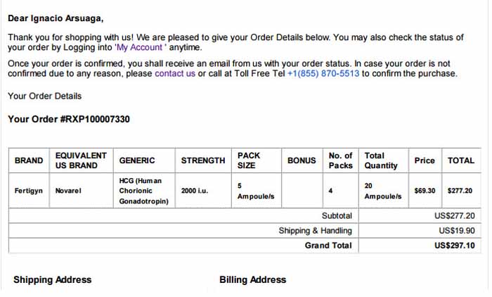 Carta de farmacéutica a Ignacio Arsuaga