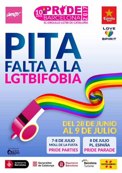 Cartel Pride Barcelona 2017