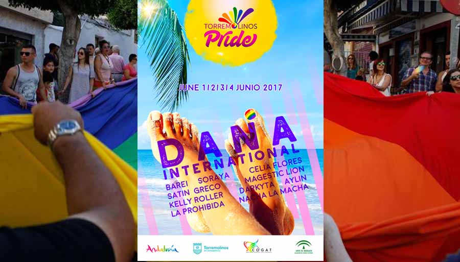 La eurovisiva Dana Internacional al frente del cartel del 3º Pride LGTBI de Torremolinos