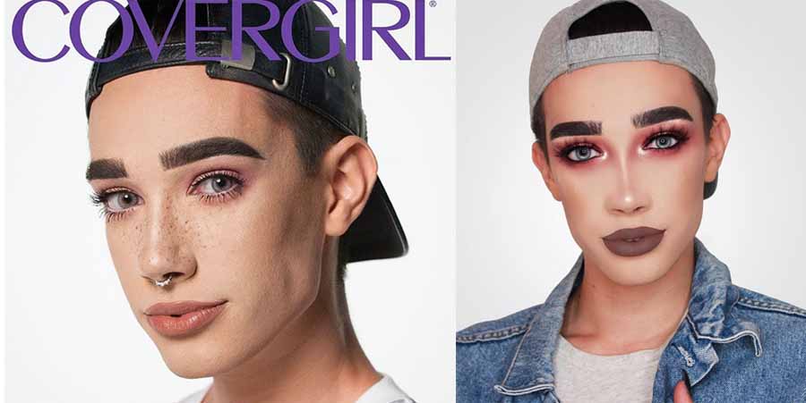 James Charles se convierte en el primer chico que es imagen de una firma de maquillaje