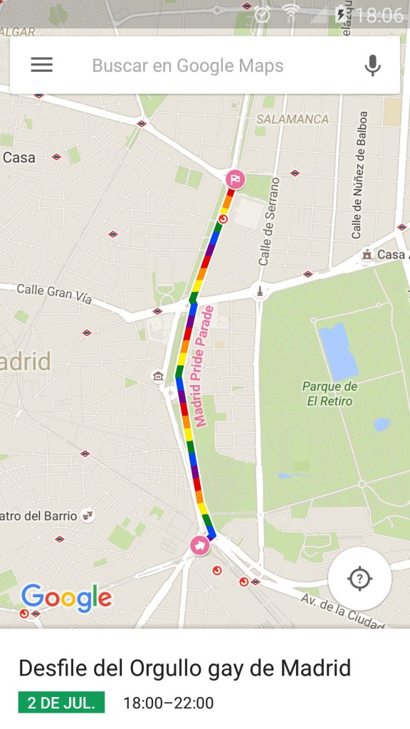 Recorrido marcha Mado 2016