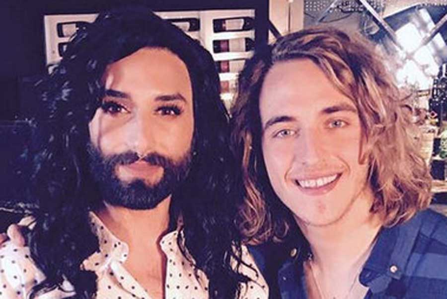 Conchita Wurst y Manel Navarro, juntos pero no revueltos en la London Eurovision Party 2017