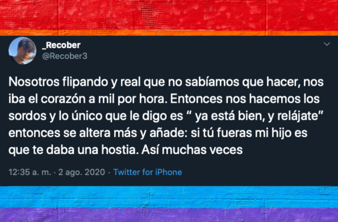 Agresión homófoba a dos chicos: "Si tú fueras mi hijo es que te daba una hostia".