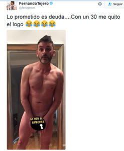 Fernando Tejero al desnudo