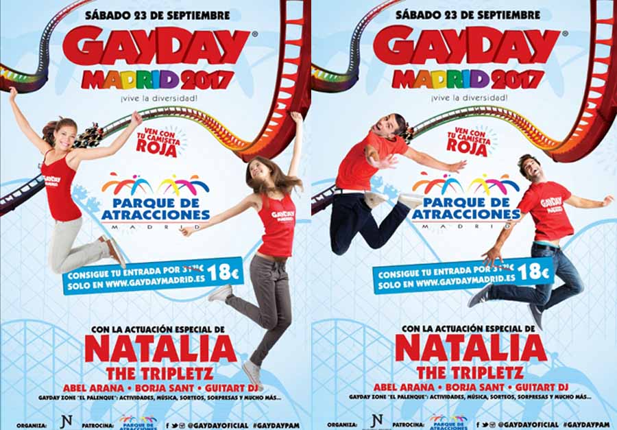 Natalia será la madrina del segundo GayDay en el Parque de Atracciones de Madrid