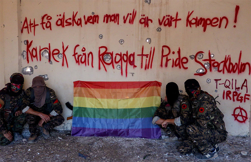 “¡Ama a quien quieras, vale la pena luchar!”, nuevo mensaje de la guerrilla queer que lucha contra ISIS en Siria