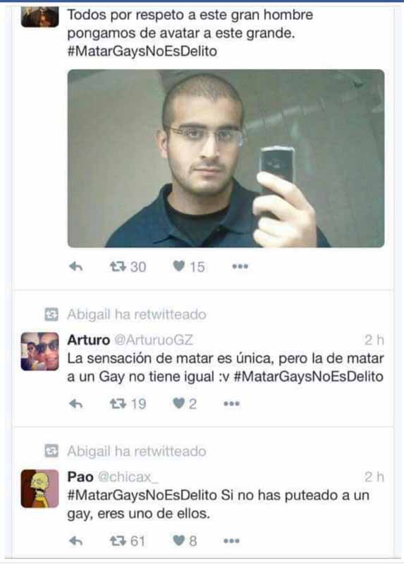 Colega Torremolinos denuncia y alerta sobre el homofóbico hashtag #MatarGaysNoEsDelito