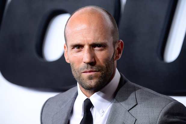 HOLLYWOOD, CA - APRIL 01: Actor Jason Statham arrives at the Premiere Of Universal Pictures