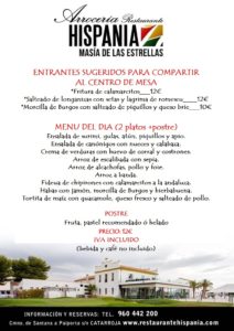 MENU MASIA NOVIEMBRE socios