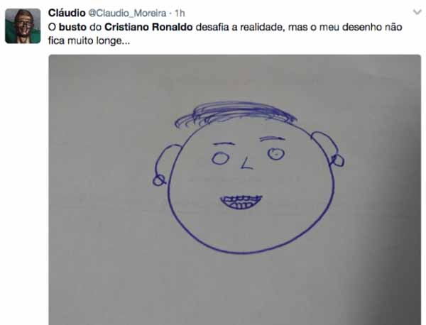 Meme de la estatua de Cristiano Ronaldo 4