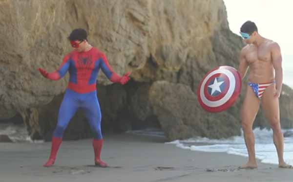 Nick Denton en parodia de los Chainsmokers se convierte en Spiderman