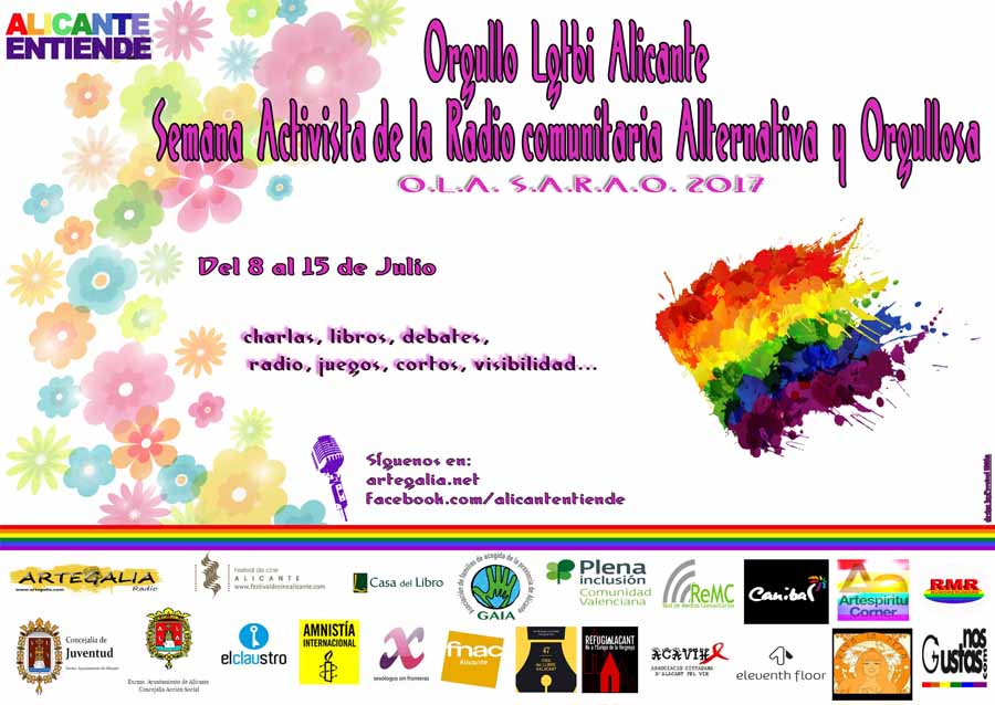 Alicante se viste con los colores del Orgullo LGTBI