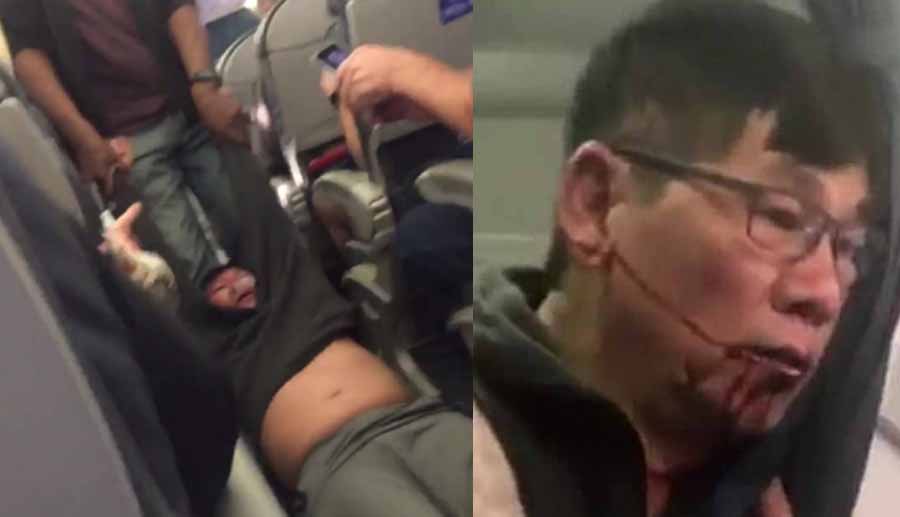 Homofobia y trapos sucios del pasado para tapar la escandalosa expulsión a rastras de un pasajero de un avión de United Airlines