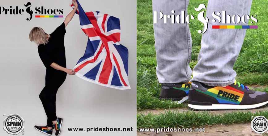 La firma española gayfriendly Pride Shoes saca una edición limitada para el Orgullo de Brighton