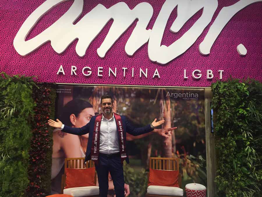 Roger Gosalbez, Mr. Gay World 2016, embajador del turismo LGBT de Argentina