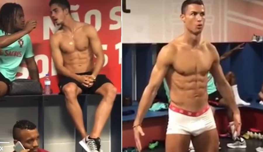 Cristiano Ronaldo en gayumbos para sumarse al reto #MannequinChallenge