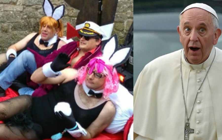 Sacerdote gallego que se vistió como Hugh Hefner y simuló sexo con “conejitos macho de Playboy” pide perdón