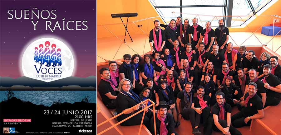 “Sueños y raíces”, el nuevo espectáculo del Coro Voces LGTB de Madrid con motivo del WorldPride 2017