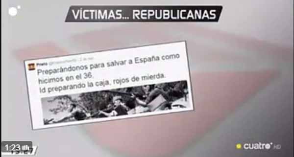 Tuit contra víctimas republicanas
