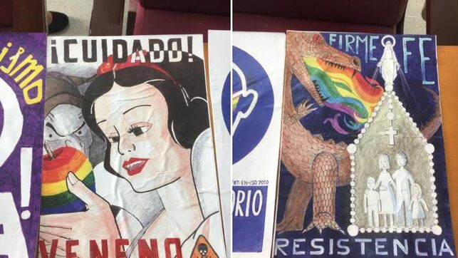 Aparecen carteles homófobos en Alicante y se busca a los responsables