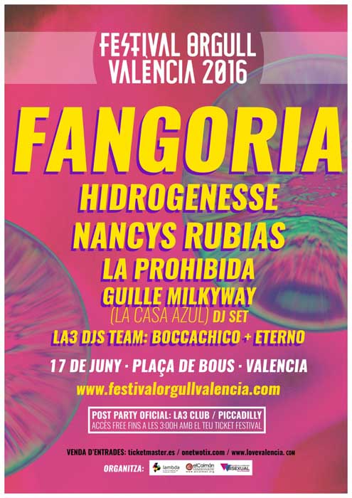 Valencia celebrará su Orgullo LGBT con más de seis horas de música en directo con Fangoria, Hidrogenesse y Nancys Rubias