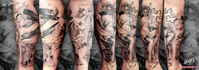 tatuaje-realismo-pin-up-arancha-juanpetattoo