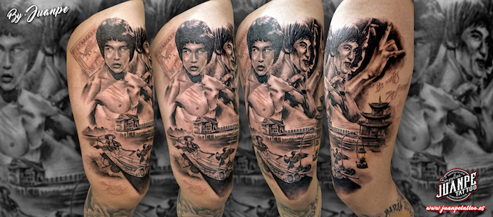 tatuaje-realista-bruce-lee-juanpetattoo