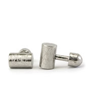 gemelos titanio puro plata-Antuña Joyería Artística de Autor