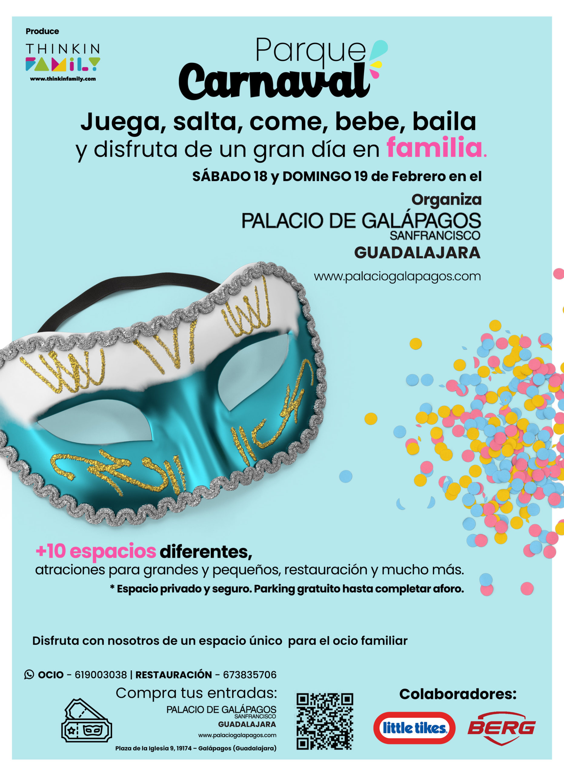 ¡¡Vive un carnaval increíblemente divertido con peques, familia y/o amigos 👨👨👧👦✨!!