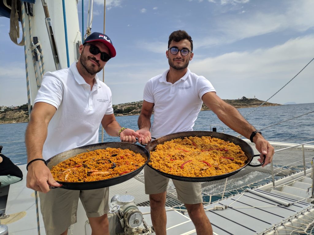 foto paella tabarca tripulacion 2021