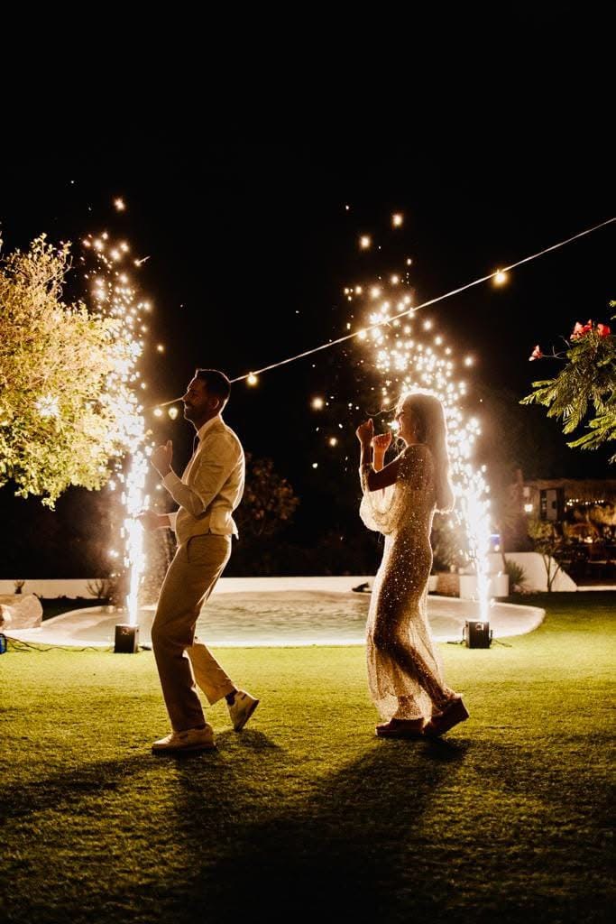 Baile novios fuegos frios